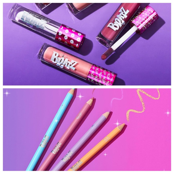 Makeup Revolution x Bratz maxi plump lip glosses and eye pencil set - Picture 1 of 16